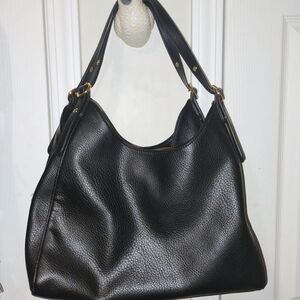 Black Leather Tote Bag